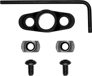 GrovTec M-LOK Flanged Push Button Base - Black