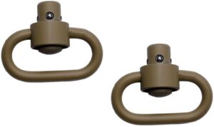 GrovTec HD Push Button Swivels - Cerakote FDE 2-Pack