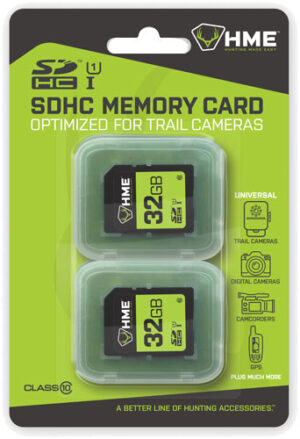 HME 32GB SD Memory Card 2-Pack for Game Cameras