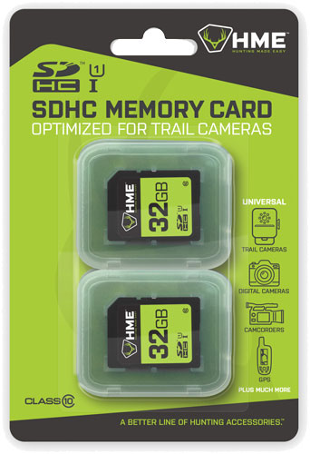 HME 32GB SD Memory Card 2-Pack for Game Cameras
