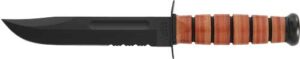 KA-BAR US Army Fighting/Utility Knife 7" with Leather Sheath