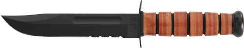 KA-BAR US Army Fighting/Utility Knife 7" with Leather Sheath