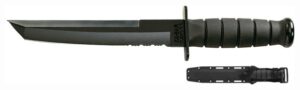 Ka-Bar 1245 Tanto Fixed Blade Knife with Sheath