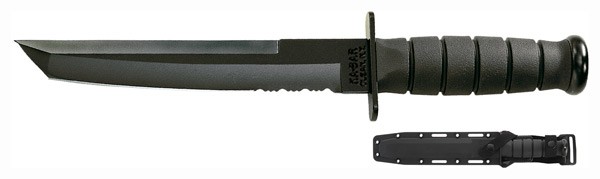Ka-Bar 1245 Tanto Fixed Blade Knife with Sheath