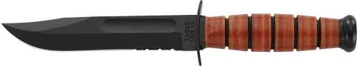 Ka-Bar 1252 USMC Short Fixed Blade Knife with Sheath