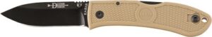 KA-BAR Dozier Folding Hunter Knife - 3" Blade, Coyote Brown
