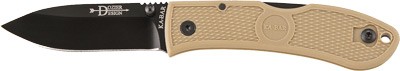 KA-BAR Dozier Folding Hunter Knife - 3" Blade, Coyote Brown