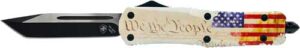 Templar Knife Large OTF 'We The People' Black Tanto