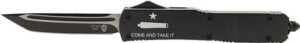 Templar Knife Slim OTF 'Come and Take It' Black Tanto