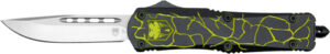 Cobratec Medium FS-3 OTF Knife - Black Yellow D2 Blade