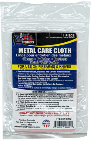 PRO SHOT METAL CARE CLOTH - 12"X15" 1EA