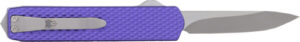 Cobratec Mini Mamba OTF Knife - Knurled Purple D2 Steel