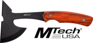 MC MTECH 9" Tomahawk with Sheath - 3" Black Blade
