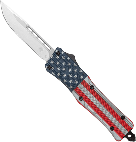 CobraTec Medium CTK1 OTF Knife - American Flag Blade