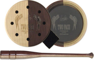 Pittman Two Face Glass Pot Turkey Call - Wood Design