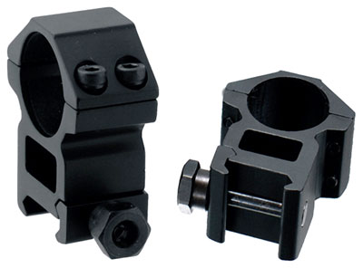 UTG 1" High Profile Scope Rings - Matte Black