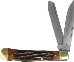 ABKT Roper Double Action Lock-Back Trapper Knife