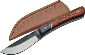 SZCO Sawmill 3.5" Skinner Knife with Leather Sheath