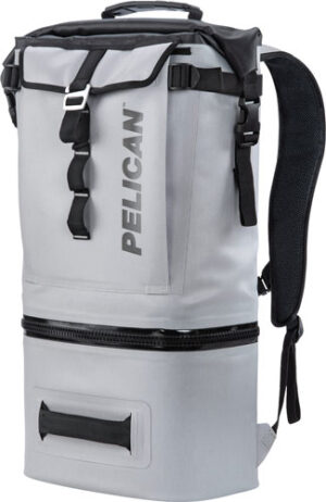 Pelican Soft Backpack Cooler 19QT in Light Grey
