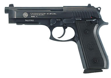 Taurus PT92 9mm Semi-Auto Pistol - 17-Round Blued