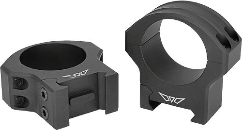 Warne HyperLite 34mm High Matte Alloy Rings
