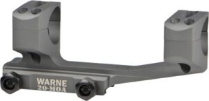 Warne X-SKEL 1" 20MOA Picatinny Mount - Tactical Gray