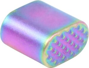 Guntec AR15 Extended Mag Button - Rainbow PVD