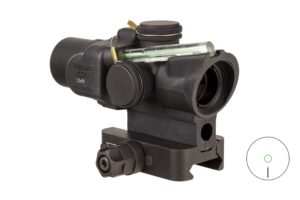 Trijicon 1.5x16S Compact ACOG Rifle Scope with Green Ring