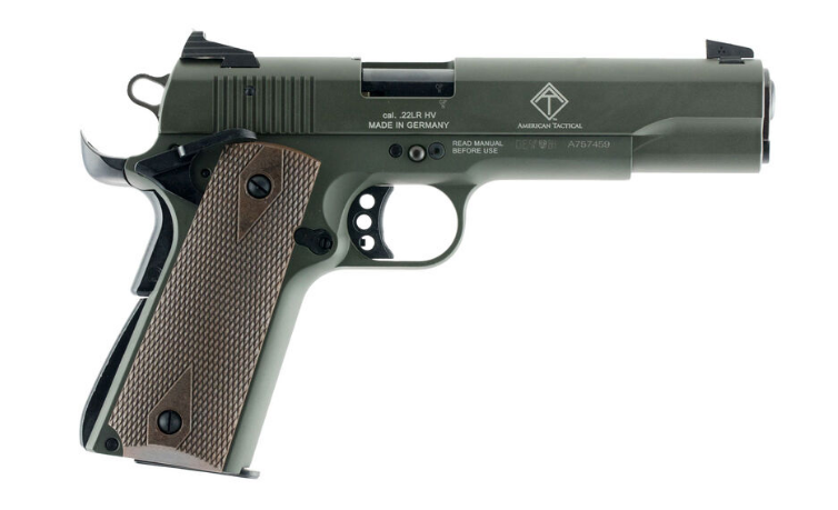 GSG 1911 .22 LR Pistol with Threaded Barrel - OD Green