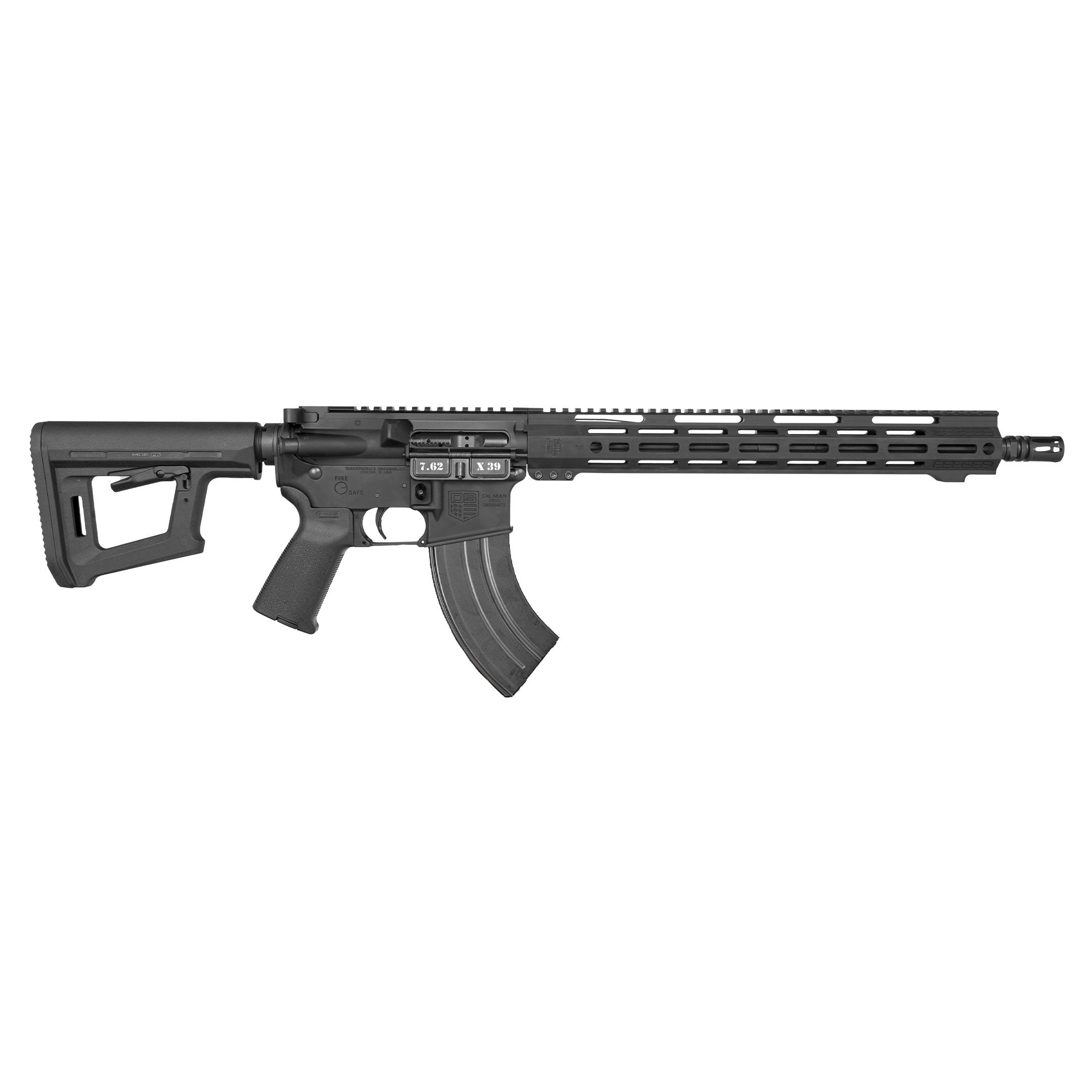 Diamondback DB15 7.62x39mm Semi-Auto Rifle 16" Barrel