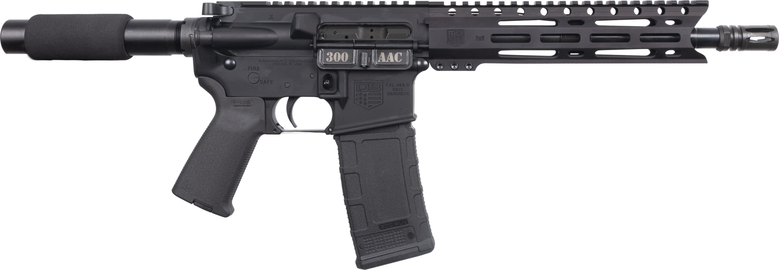 Diamondback DB15PC .300 Blackout Semi-Auto Pistol 10" Barrel