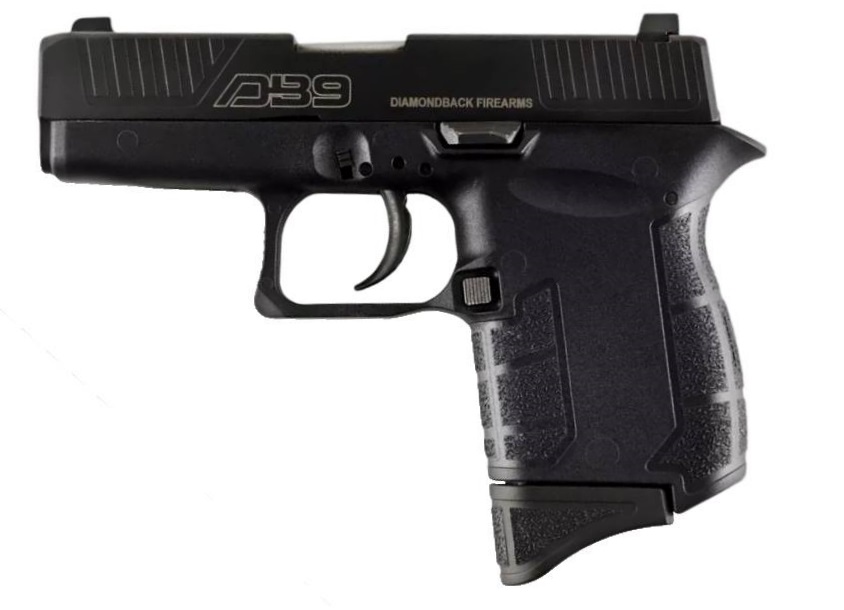 Diamondback DB9 Gen IV 9mm Black Pistol - 6+1 Capacity