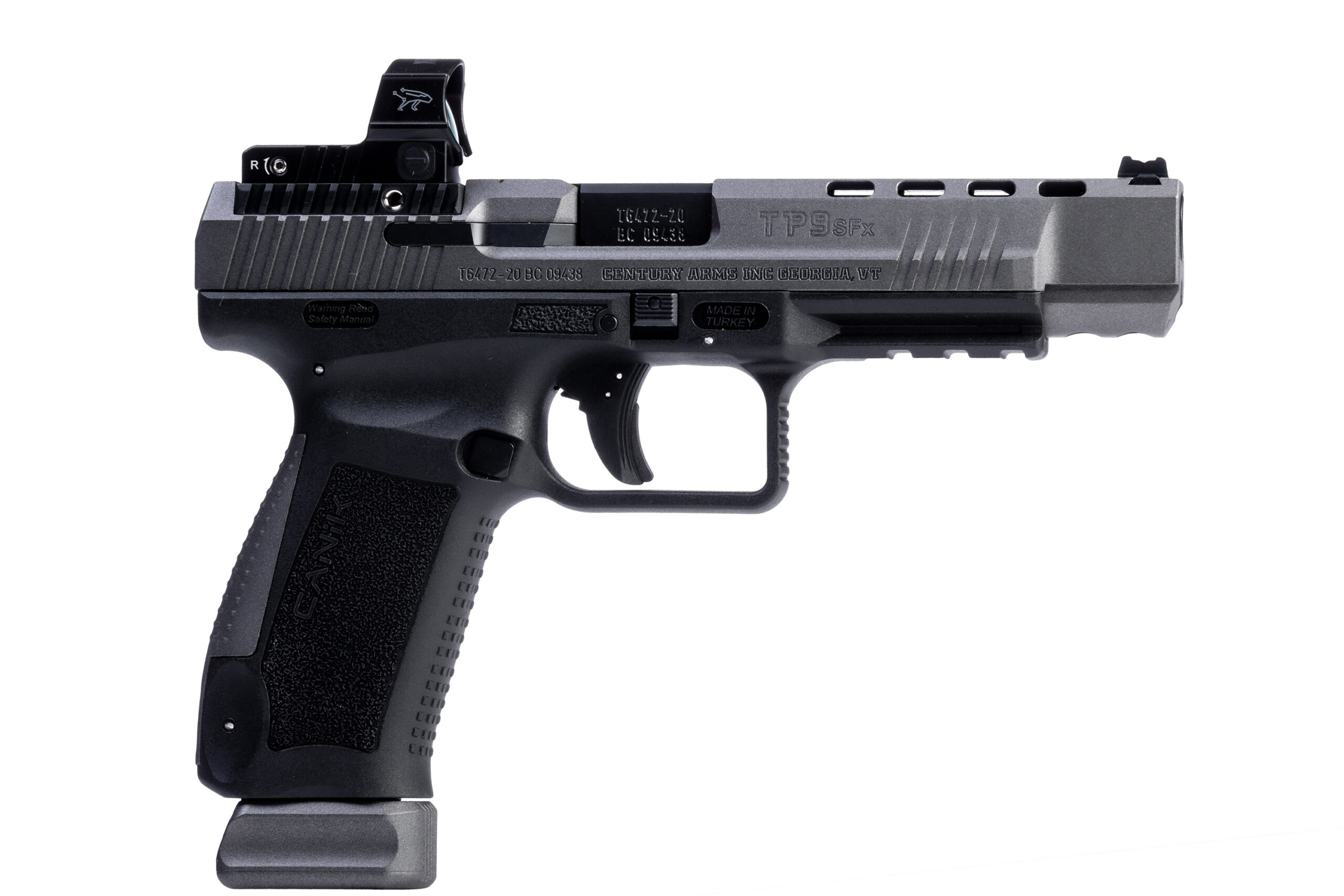Canik TP9SFx Tungsten 9mm Pistol with MO2 Optic