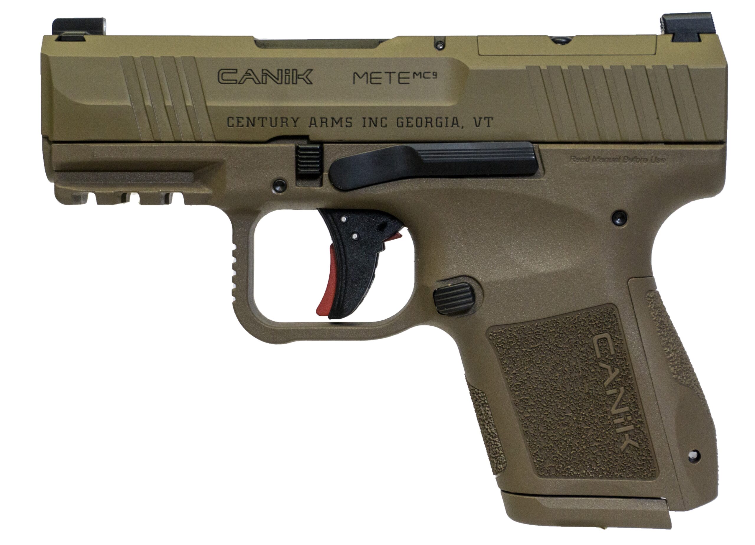 Canik METE MC9 9mm Pistol - Black/FDE, 10-Round Capacity