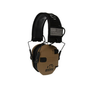 Walker's Razor Patriot Electronic Ear Muffs Battle Brown