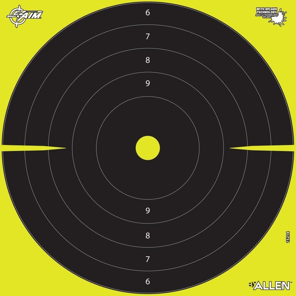 Allen EZ Aim Splash Reactive Target 12.5" Bullseye 30 per Pad
