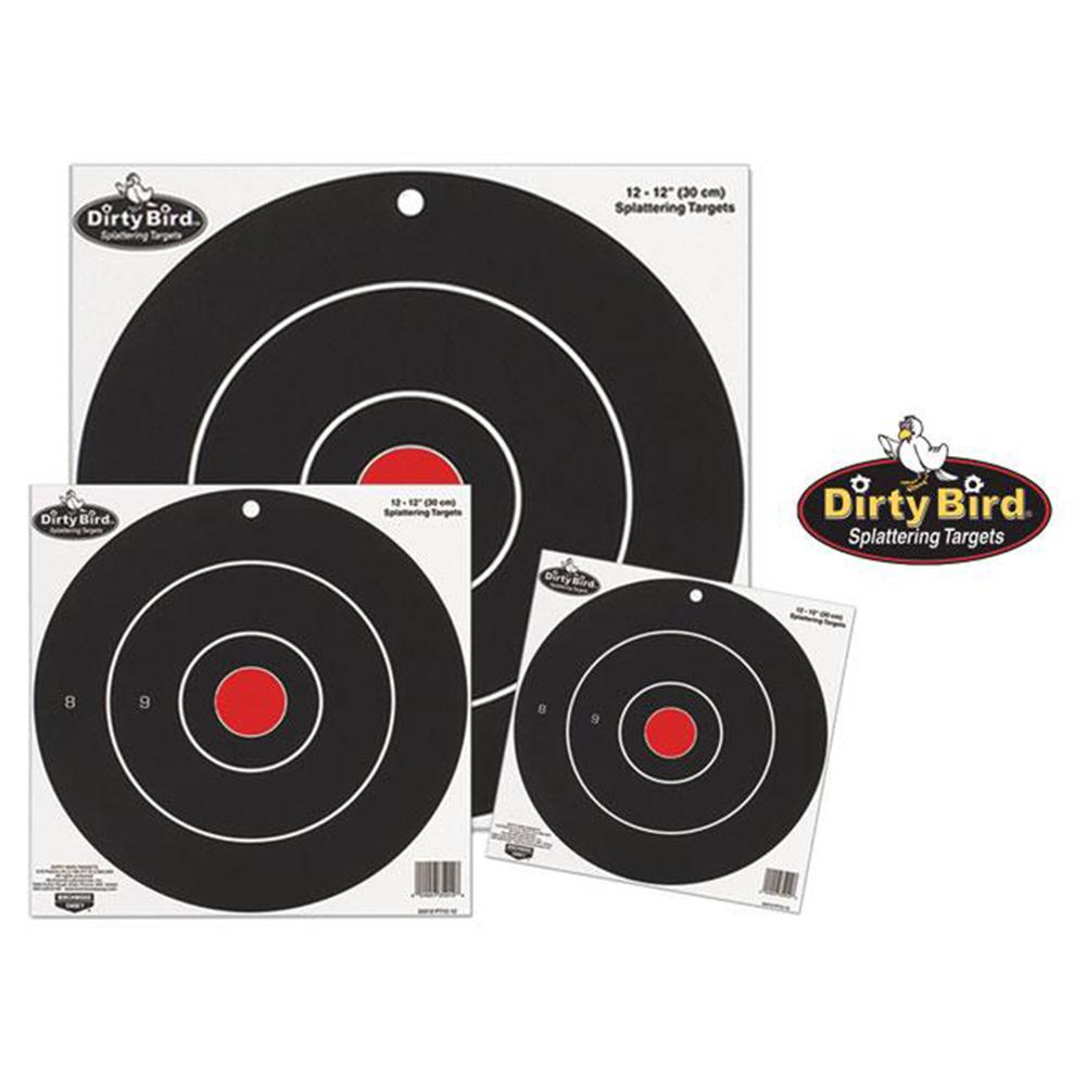 Birchwood Casey Dirty Bird Bull's Eye Targets 12" 12/ct