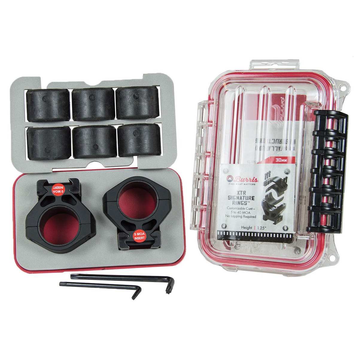 Burris Xtreme Tactical 30mm Scope Rings - 1.25"
