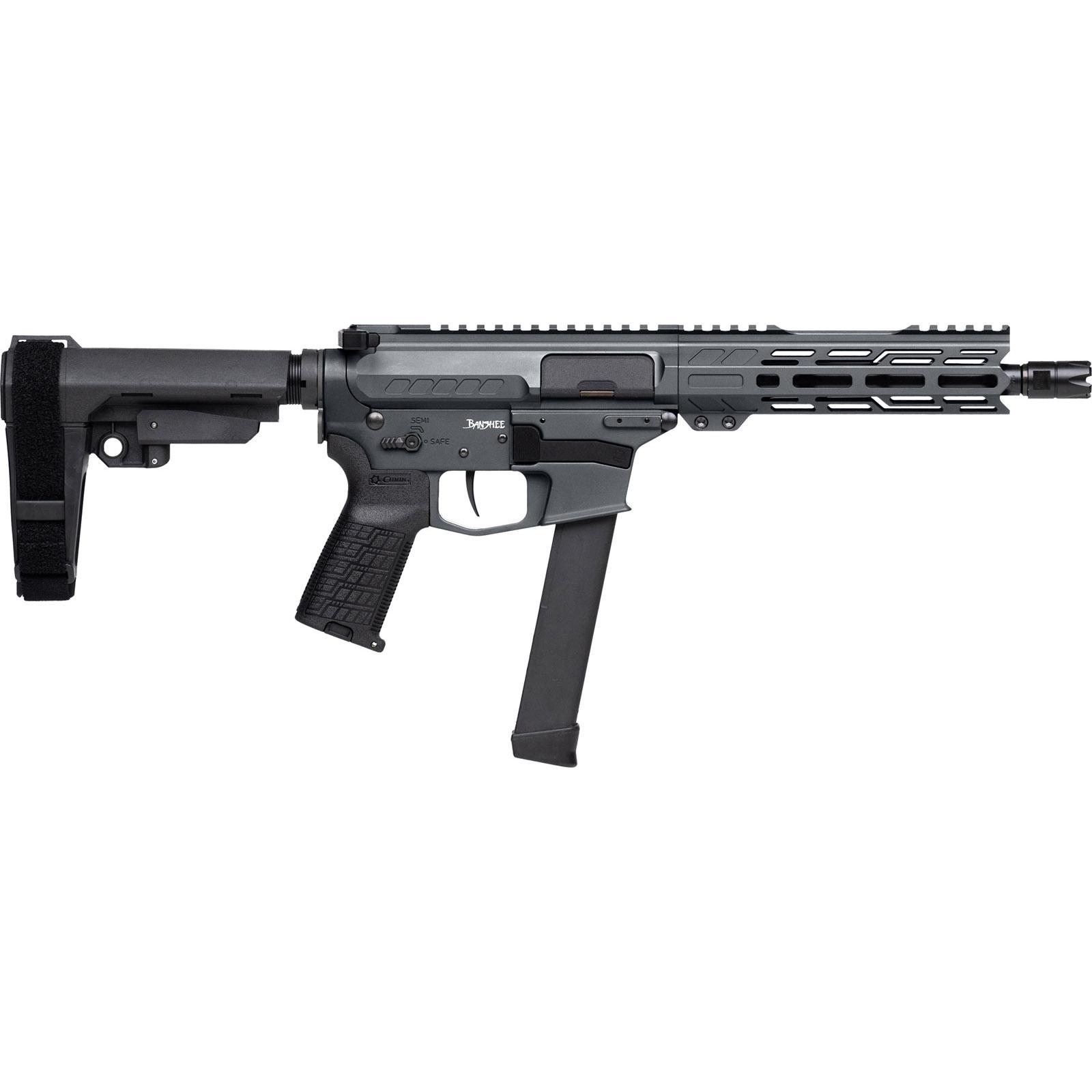 CMMG Banshee Fixed Ejector MkGs Pistol 9mm Luger 33rd Magazine 8'' Barrel Tungsten w/Brace