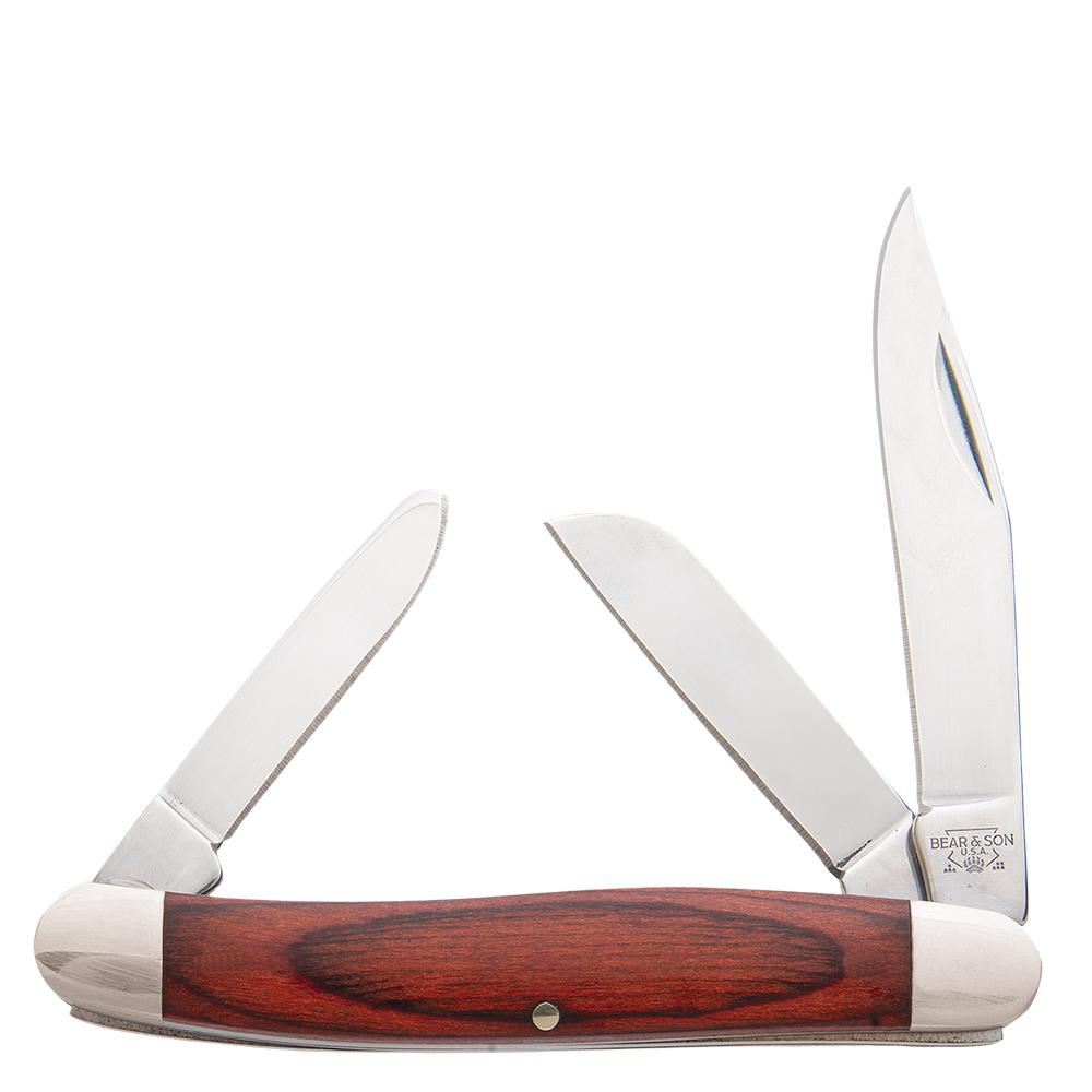 Bear & Son Midsize Stockman Folding Knife - Rosewood