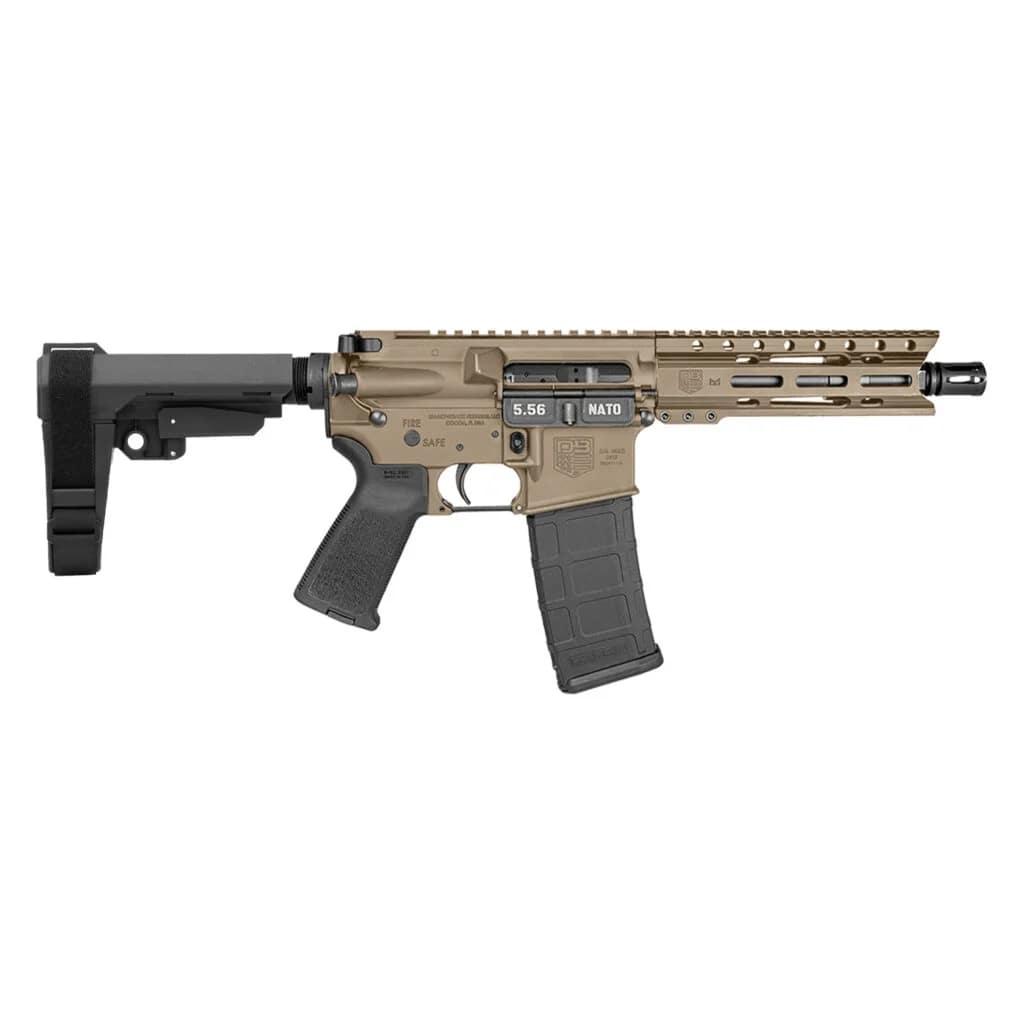 Diamondback DB15 AR Pistol 5.56mm 7" Barrel FDE