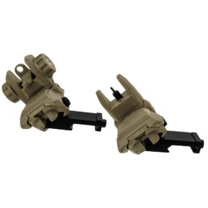 TacFire AR-15 45 Degree Low Profile Sights Tan