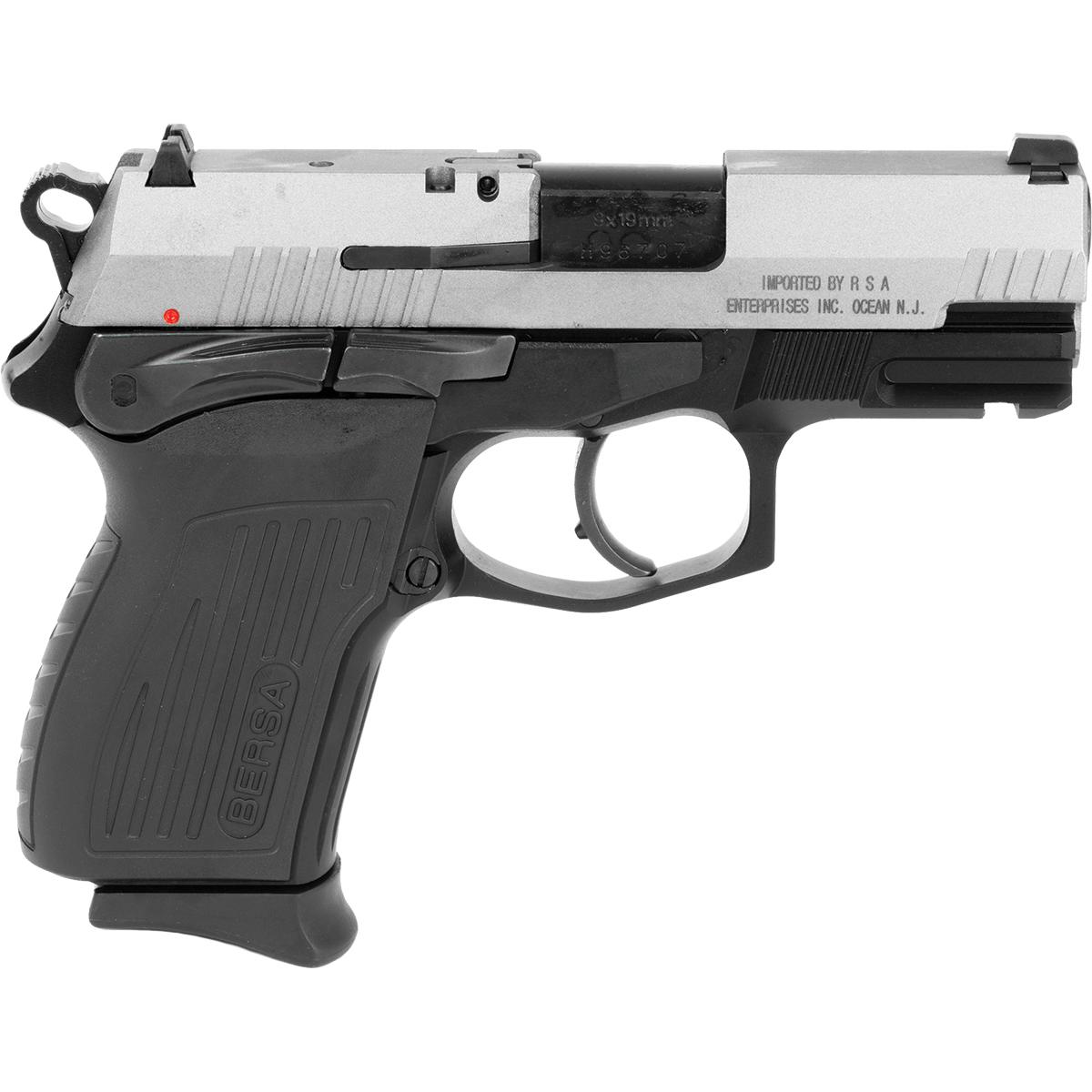 Bersa TPR9C 9mm Compact Handgun with Silver Slide