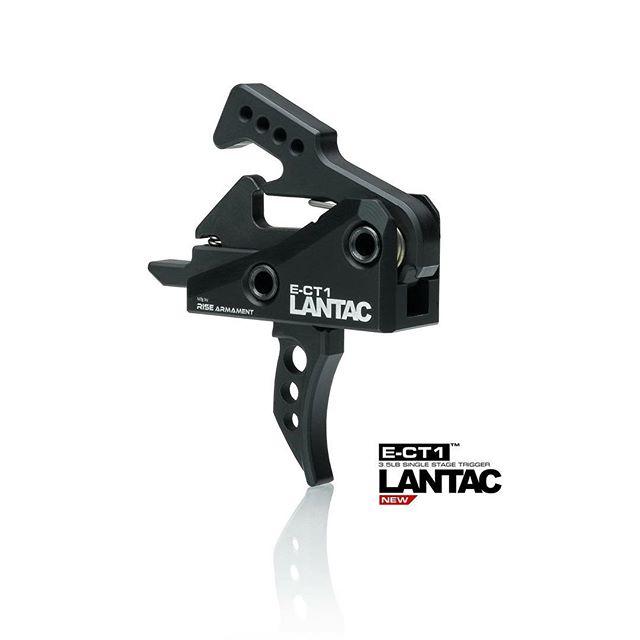 Lantac E-CT1 Single Stage AR Trigger 3.5 lb Curved Black
