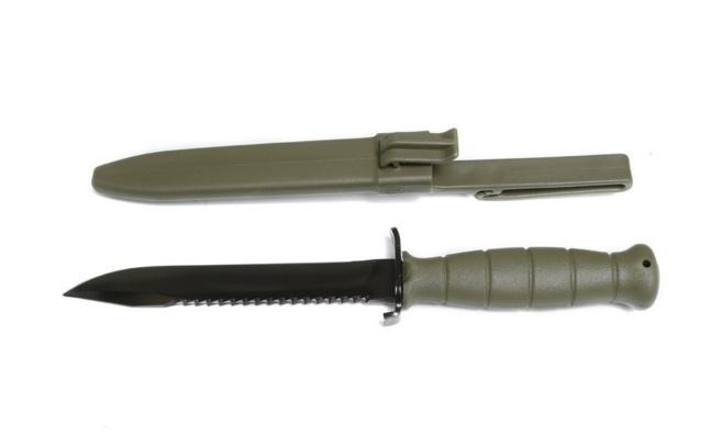 Glock Field Knife with Saw - Battlefield Green