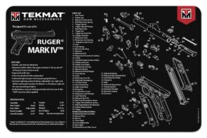 TekMat 11x17 Gun Cleaning Mat- Ruger Mark IV TekMat