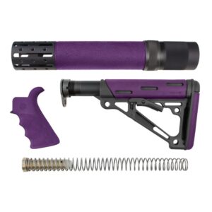 Hogue AR-15/M16 Purple Grip & Collapsible Buttstock Kit