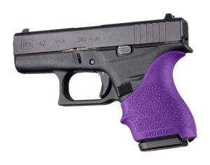 Hogue HandAll Beavertail Grip Sleeve for Glock 42/43 - Purple