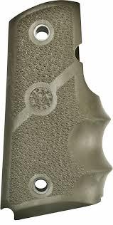 Hogue Rubber Officer's Grip OD Green with Finger Grooves