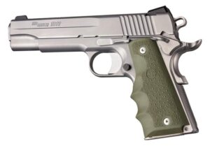 Hogue OverMolded 1911 Grip OD Green